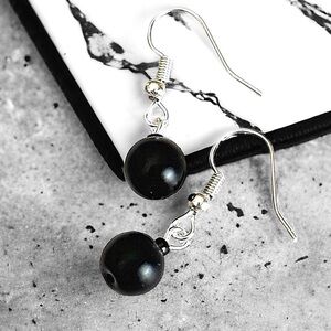 5 For $25💫Alternative Black Ball Biker Dangles Earrings